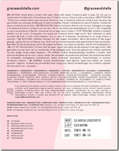 grace & stella Retinol Under Eye Patches for Puffy Eyes & Dark Circles - Restoring Gel Under Eye Masks with Hyaluronic Acid - Christmas Gifts for Teens, Birthday Gifts for Women (Purple, 24 Pairs)