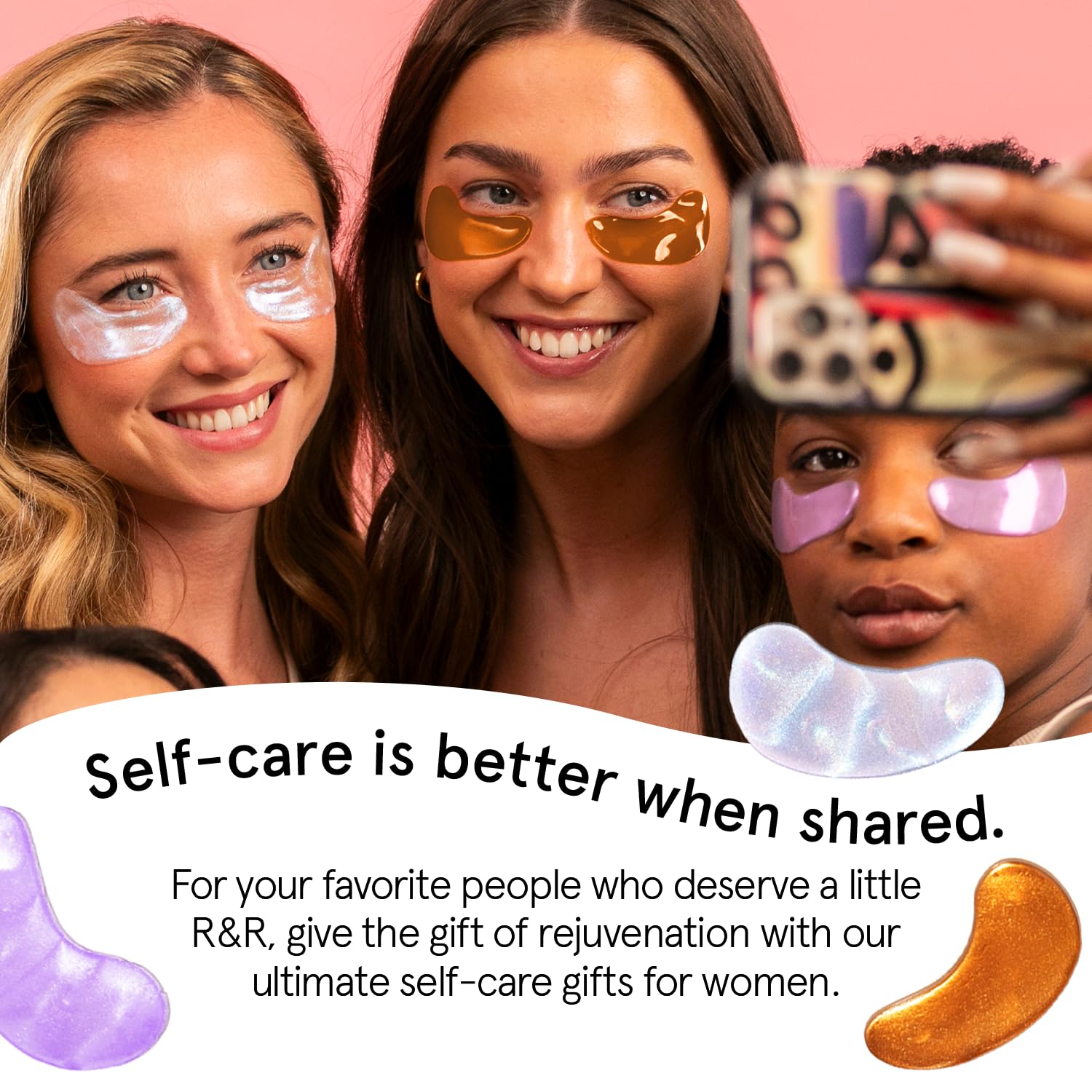 grace & stella Retinol Under Eye Patches for Puffy Eyes & Dark Circles - Restoring Gel Under Eye Masks with Hyaluronic Acid - Christmas Gifts for Teens, Birthday Gifts for Women (Purple, 24 Pairs)