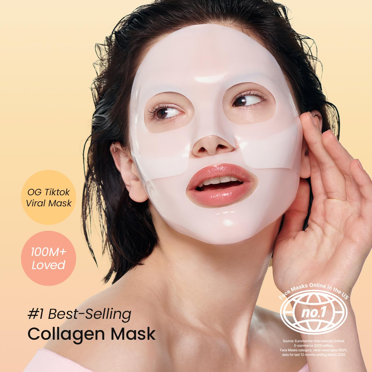 BIODANCE Bio-Collagen Real Deep Mask, Hydrating Overnight Hydrogel Mask, Pore Minimizing, Plumping, Elasticity Improvement, Korean Skincare, Stocking Stuffers for Teen Girls | 1.19oz(34g) x 16ea