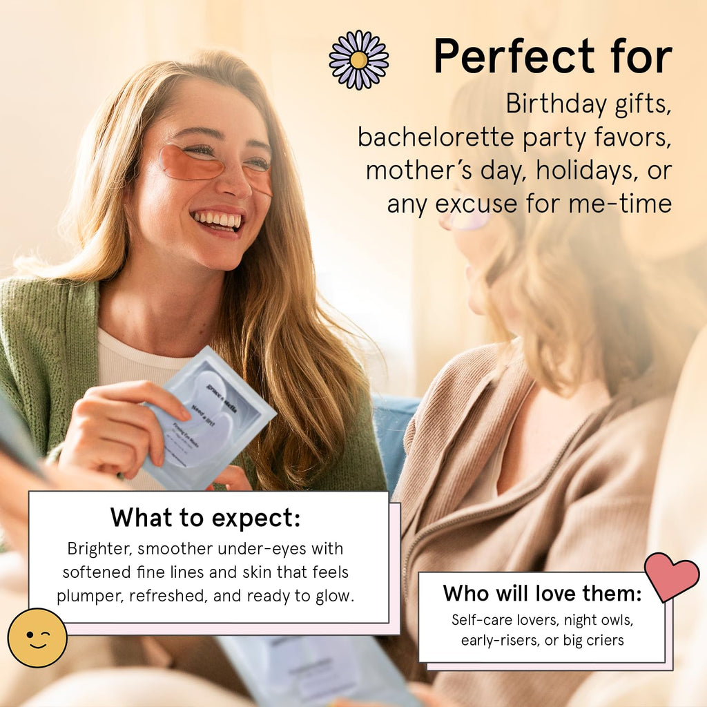 grace & stella Retinol Under Eye Patches for Puffy Eyes & Dark Circles - Restoring Gel Under Eye Masks with Hyaluronic Acid - Christmas Gifts for Teens, Birthday Gifts for Women (Purple, 24 Pairs)