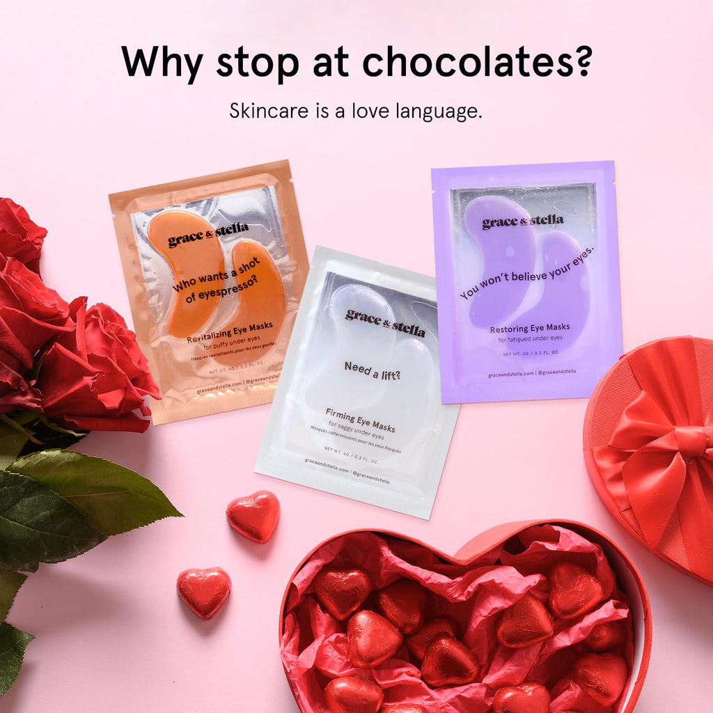 grace & stella Retinol Under Eye Patches for Puffy Eyes & Dark Circles - Restoring Gel Under Eye Masks with Hyaluronic Acid - Christmas Gifts for Teens, Birthday Gifts for Women (Purple, 24 Pairs)