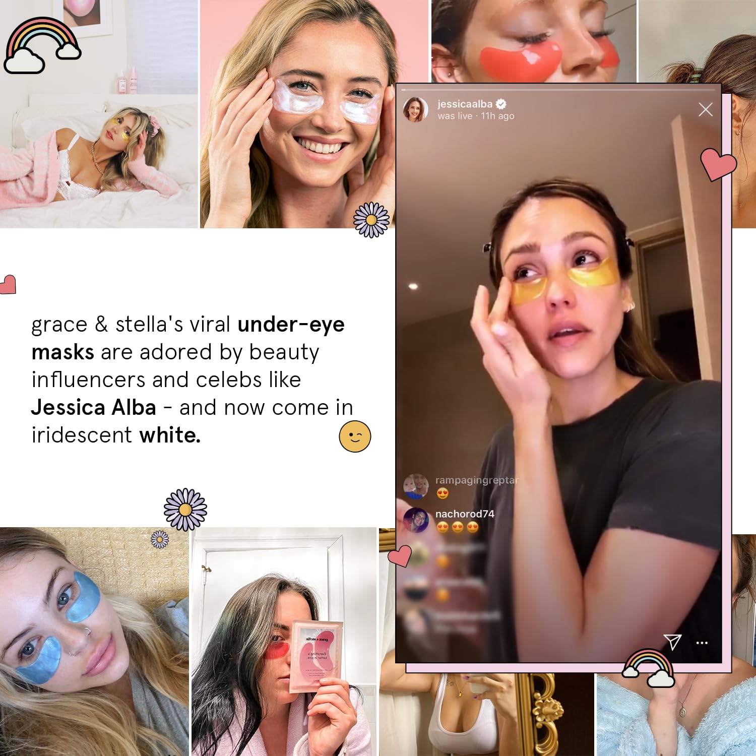 grace & stella Retinol Under Eye Patches for Puffy Eyes & Dark Circles - Restoring Gel Under Eye Masks with Hyaluronic Acid - Christmas Gifts for Teens, Birthday Gifts for Women (Purple, 24 Pairs)