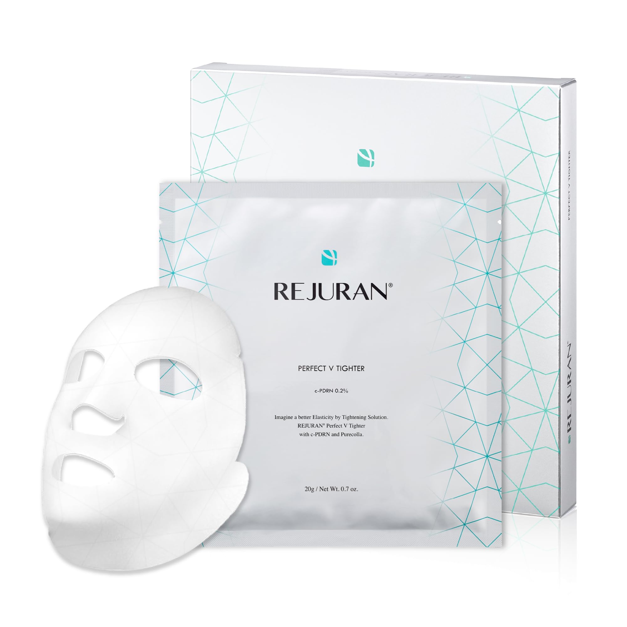 REJURAN® Turnover Mask, c-PDRN® (5ea) – Original Salmon DNA for Firming, Hydration, Repairing & Revitalizing. Achieve Youthful, Radiant Skin. Korean Skincare. Ultra Microfiber Sheet Mask